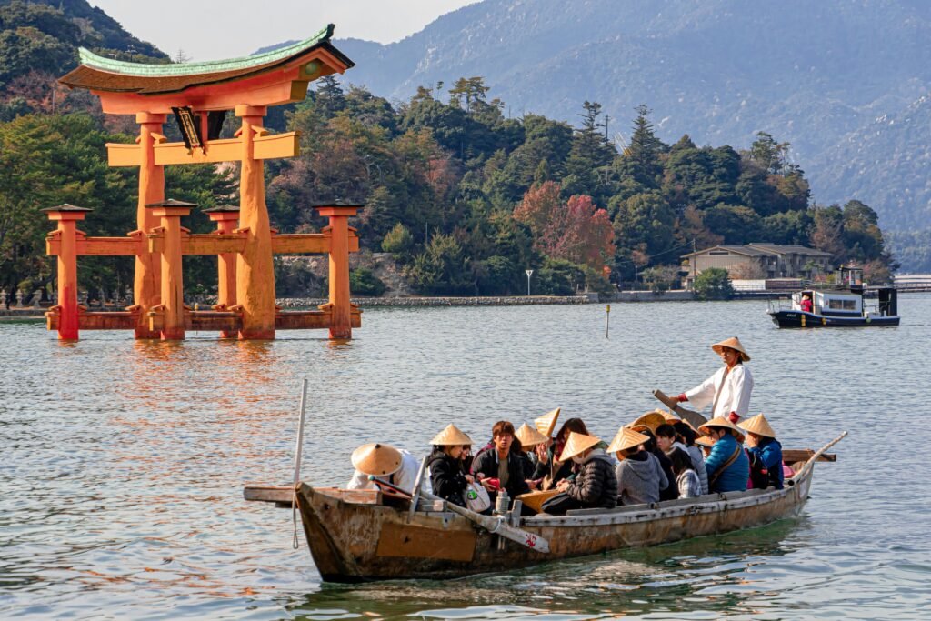 tourist on the boat
