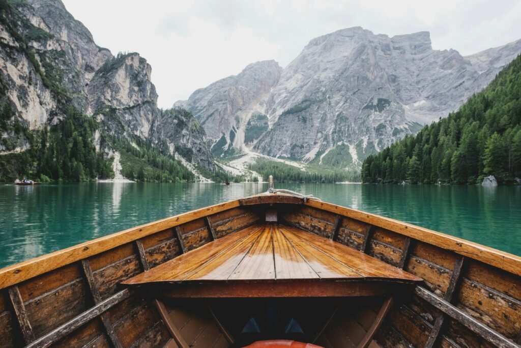 Beautiful river mountain views